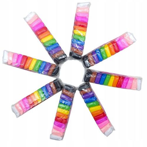 96 szt PLASTELINA MAGICZNA SENSO GLINA POLIMEROWA PIANKOWA MASA DLA DZIECI na Arena.pl