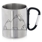 Kubek Turystyczny Piknikowy Wędkarski Harcerski Stalowy z Karabińczykiem