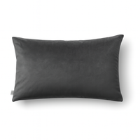 Prostokątna poszewka welurowa Werona – grafitowa