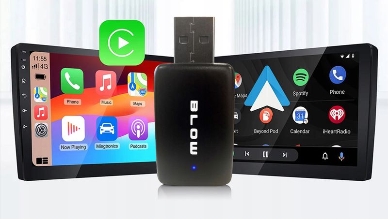 ADAPTER MODUŁ CARPLAY ANDROID AUTO BEZPRZEWODOWY WIFI BLUETOOTH MINI PRO zdjęcie 2