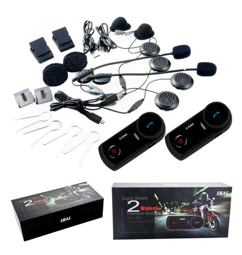 INTERKOM MOTOCYKLOWY EJEAS E2 BLUETOOTH NA 2 KASKI na Arena.pl