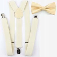 SZELKI męskie i MUCHA męska beżowa ecru