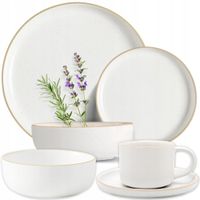 2 x KOMPLET PORCELANA ZESTAW SERWIS OBIADOWY TALERZE 30 el 6 OSÓB WZÓR ARTE