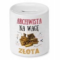 Dla Archiwisty Skarbonka Na Urodziny Na Prezent Z Nadrukiem Ze Zdjęciem