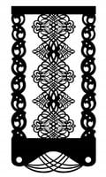P50 Panel ażurowy firana ornament dekoracja okna glamour premium 60x120