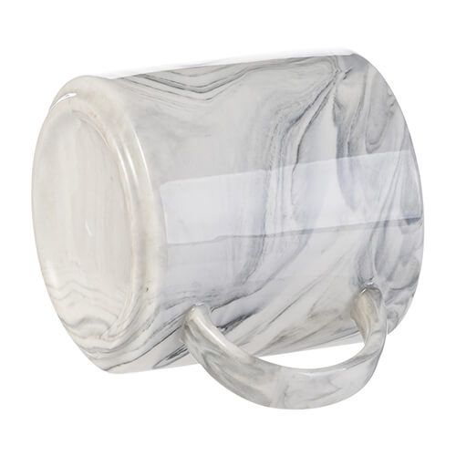 Kubek 350 ml do sublimacji - szary marmur zdjęcie 3