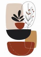 Plakat 13x18cm Botaniczna Abstrakcja