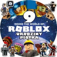 OPŁATEK NA TORT 30CM - ROBLOX DEKORACJA + IMIĘ + GRATIS! 24CM 26CM