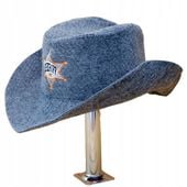 SAUNA CZAPKA DO SAUNY SZARA - KAPELUSZ SHERIFF