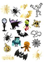 Tatuaże zmywalne na Halloween