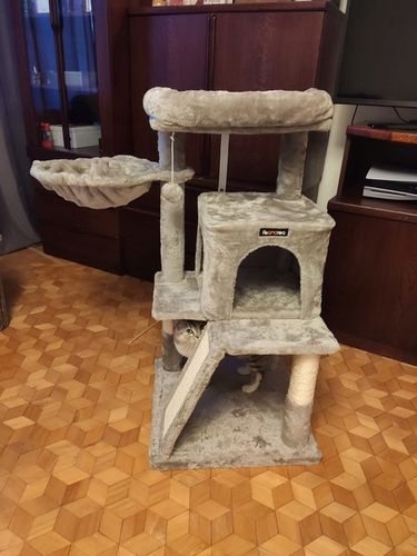 DRAPAK DLA KOTA KOTÓW STABILNY LEGOWISKO WIEŻA SŁUPEK DOMEK 3 POZIOMY na Arena.pl