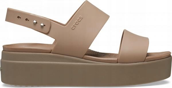 Damskie Sandały Crocs Brooklyn Low Wedge 206453 Na Koturnie 39-40 zdjęcie 2