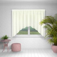 FIRANA GOTOWA 700X170, ŁUK,WOAL ECRU, LAMÓWKA