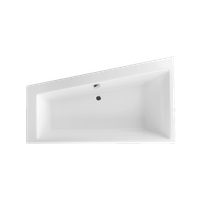 Sfera Slim wanna narożna 170x100 cm lewa, biały połysk