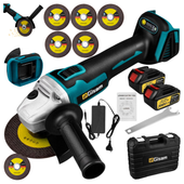 Szlifierka kątowa akumulatorowa do systemu 18V serii B (BL1840B) +box 2 aku
