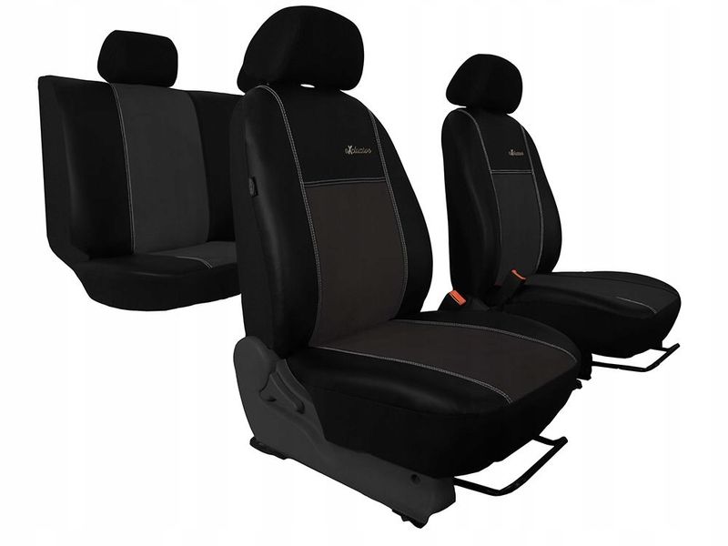 CHEVROLET LACETTI AVEO pokrowce EKOSKÓRA ALKANTARA zdjęcie 5