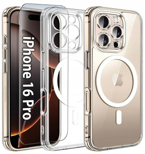 Etui do iPhone 16 Pro WZMACNIANE do MAGSAFE ANTI SHOCK CASE + Szkło 9H na Arena.pl