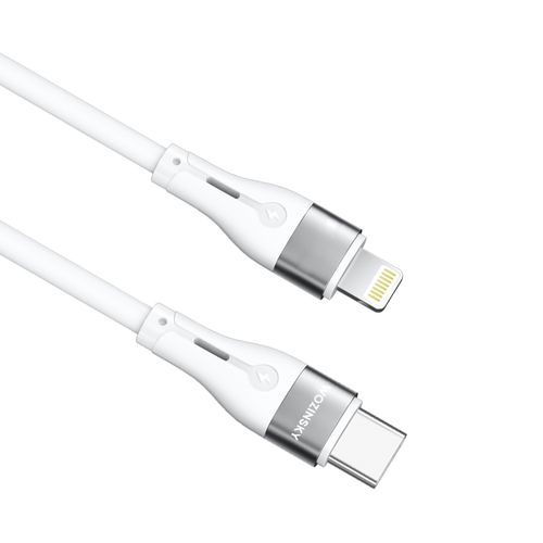 kabel przewód do iphone usb-c - lightning pd 27w 1m biały na Arena.pl
