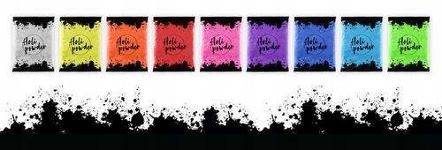 Kolorowe proszki Holi na festiwal święto kolorów PAKIET 12 SZTUK do na Arena.pl