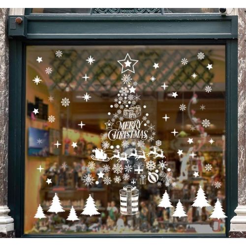 świąteczne naklejki na okno 2 arkusze 45 x 30 cm nkd02 na Arena.pl