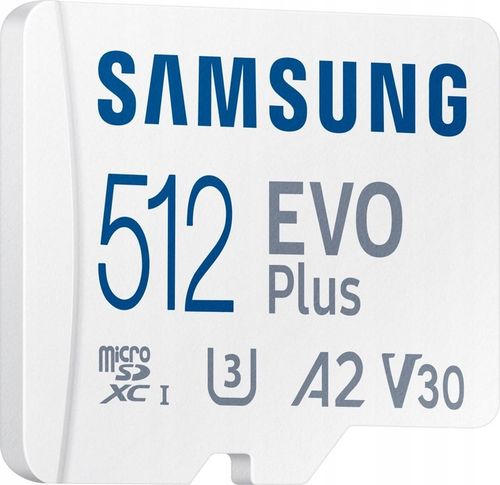 Karta pamięci micro SD SAMSUNG EVO Plus 512GB 160MB/s V30 2024 na Arena.pl