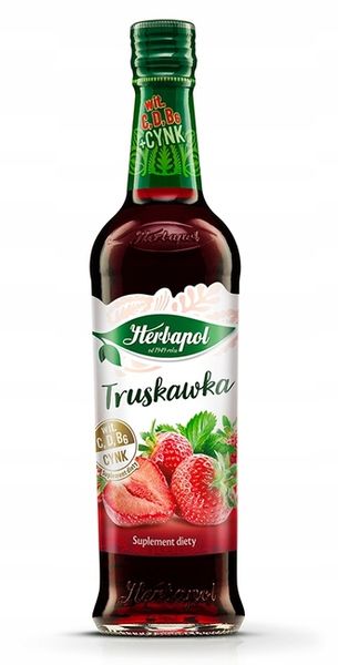 Herbapol Syrop Malinowy Imbirowy Truskawkowy zdjęcie 4