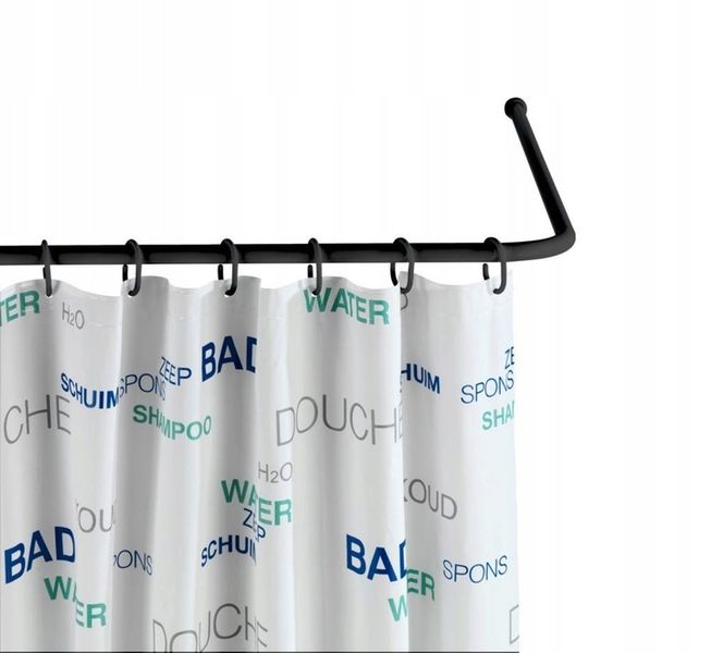 DRĄŻEK PRYSZNICOWY CZARNY NAROŻNY ALUMINIOWY WENKO zdjęcie 13