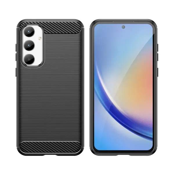 etui carbon case do samsung galaxy a35 - czarne zdjęcie 2
