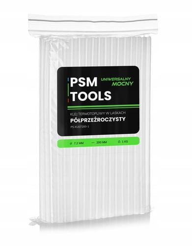 KLEJ NA GORĄCO TRANSPARENTNY DO PISTOLETU WKŁADY KLEJOWE 7MM 125SZT na Arena.pl
