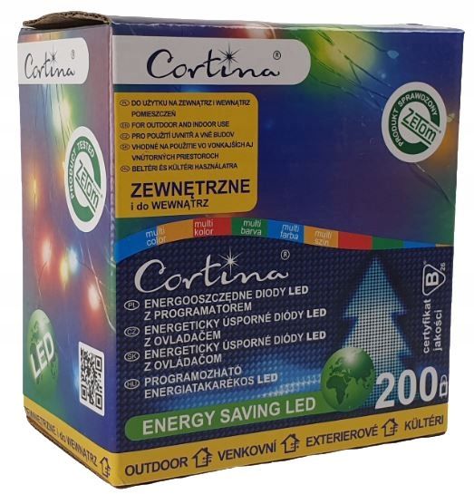 LAMPKI DRUCIKI 200LED MULTI Z PROGRAMATOREM OKAZJA zdjęcie 1