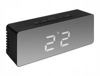 Budzik Zegarek Zegar Alarm Termometr Lustro 4w1