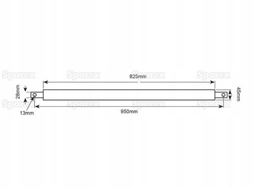 Belka Polowa z kołnierzami - Kat. 2 - 950mm na Arena.pl