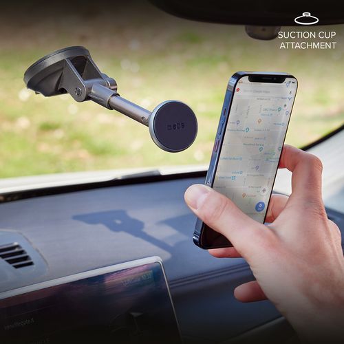 Uchwyt samochodowy na smartfona teleskopowy MagSafe - czarny na Arena.pl
