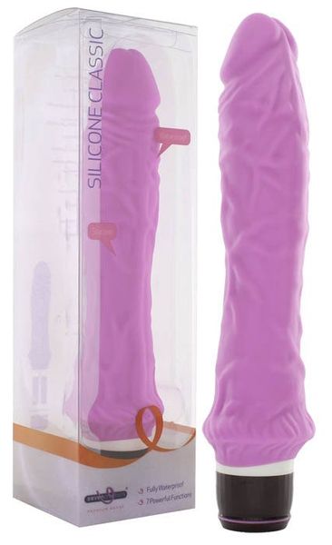 Wibrator Silikonowy Długi Silicone Classic zdjęcie 1