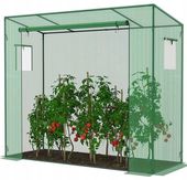 SZKLARNIA OGRODOWA TUNEL FOLIOWY FOLIAK NAMIOT NA POMIDORY WARZYWA ROZSADY