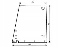 Szyba drzwi górna do ciągnika FENDT Farmer 200S 247811030950