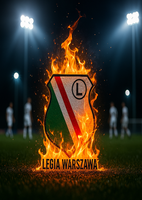 Opłatek na tort Legia Warszawa Proporzec Herb Piłka Nożna Klub Format A4