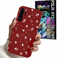 ETUI DO HUAWEI P30 PRO - ŚWIĄTECZNE WZORY CHOINKA MIKOŁAJ + FOLIA