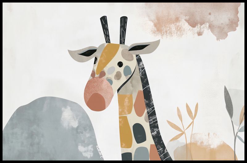 Plakat 91,5x60cm Żyrafa Bambino zdjęcie 2
