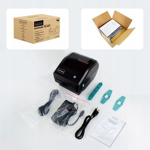 Drukarka Termiczna Etykiet Kurierskich Samoprzylepnych WiFi Bluetooth USB na Arena.pl