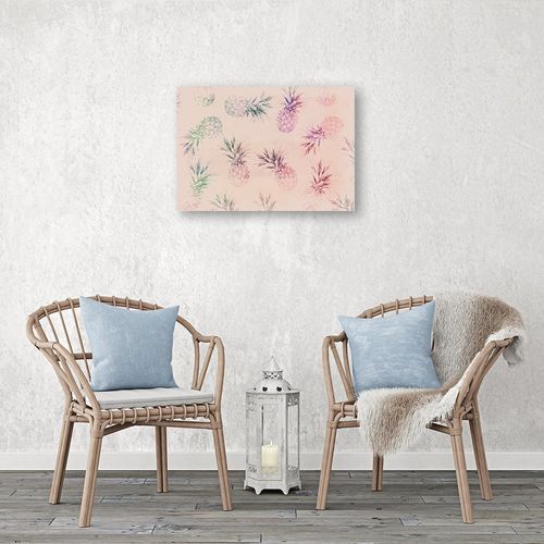 Obraz na płótnie – Canvas, Wzór w ananasy 70x50 na Arena.pl