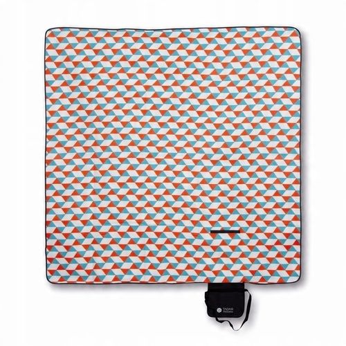 Piknikowa MATA PLAŻOWA KOC polarowy Z IZOLACJĄ 200x200cm DUŻA lekka MIĘKKA na Arena.pl