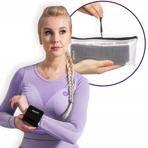 Obciążniki na Kostki Nadgarstki do Ćwiczeń Regulowane 2x 0,45 kg Czarne na Arena.pl