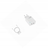 Ładowarka sieciowa GaN 45W dwa USB-C z kabelem do iPhone 16 Plus