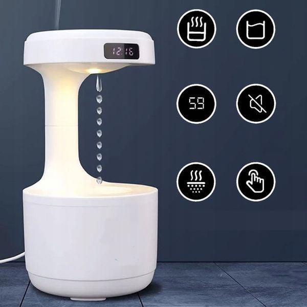 Nawilżacz ANTYGRAWITACYJNY kropla wody AROMATERAPIA dyfuzor mgła zdjęcie 3