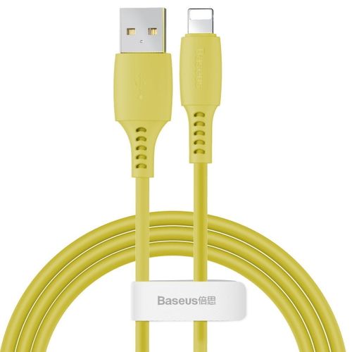 Kabel Lightning USB Baseus Colourful 1.2m 2.4A (żółty) na Arena.pl