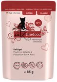 Karma dla kociąt bez sztucznych dodatków - Catz Finefood N.03 DRÓB 85g