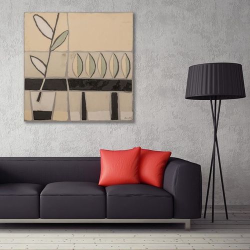 Obraz na płótnie - Canvas, Okno z roślinami 100x100 na Arena.pl