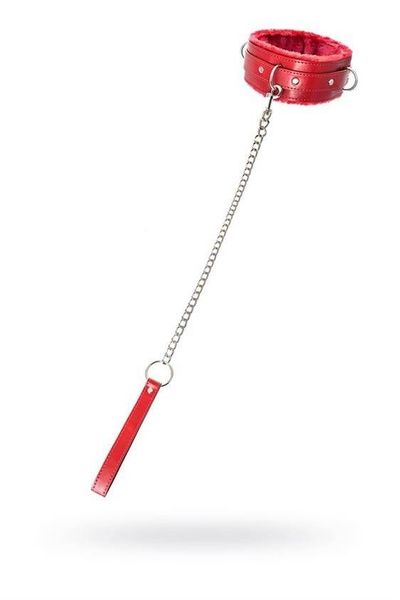 Czerwona Obroża Ze Smyczą - Anonymo Collar No 0403 zdjęcie 2