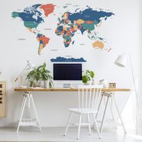 Naklejka Mapa Świata DK344 L